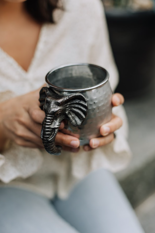 ELEPHANT MOSCOW MULE COCKTAIL MUG, SET OF TWO