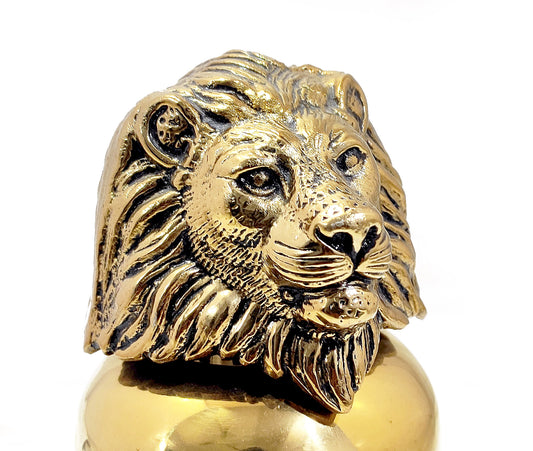 SAVANNAH LION COCKTAIL SHAKER - HANDFORGED LION LID