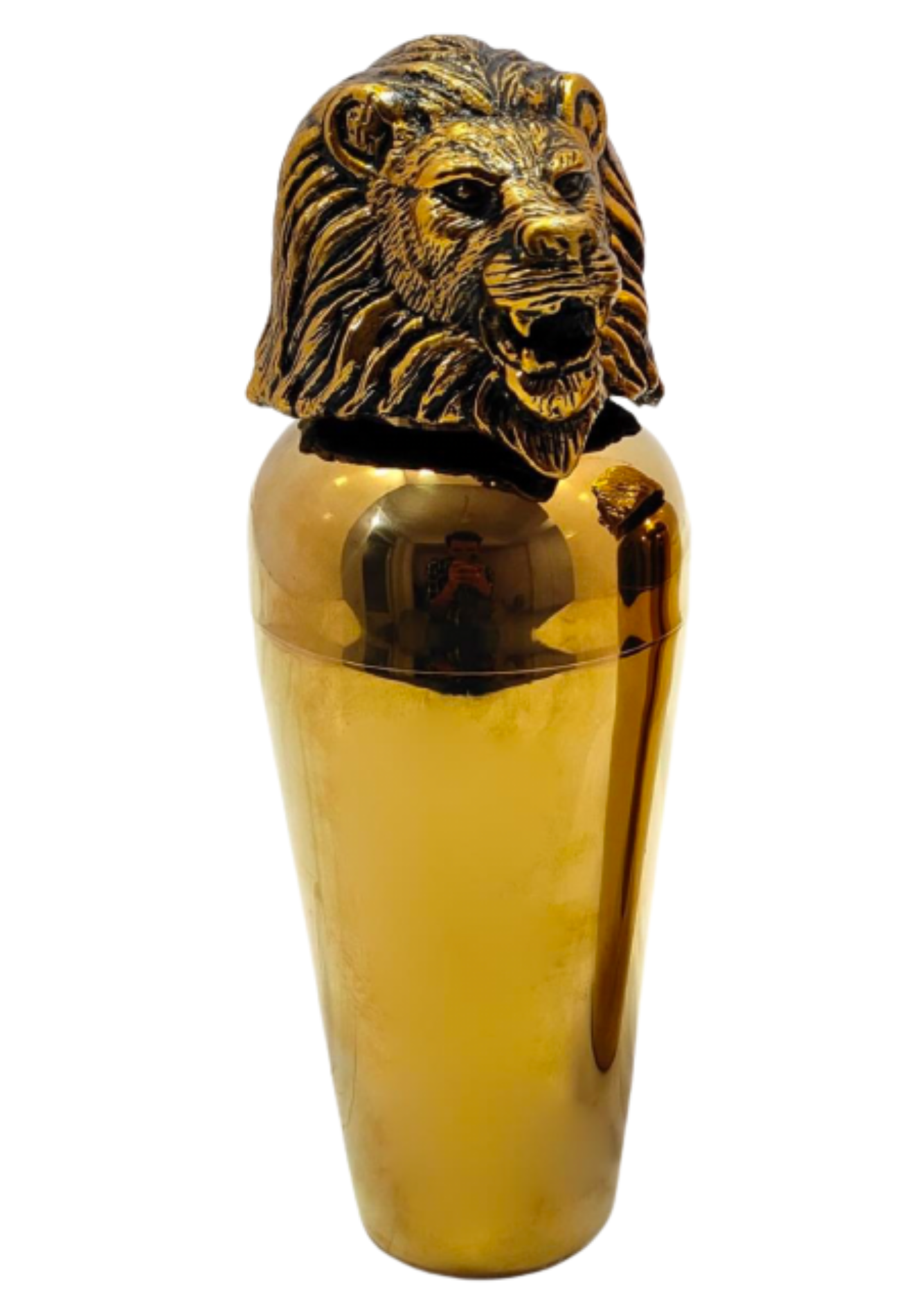 ANDROCLES LION COCKTAIL SHAKER - HANDFORGED LION LID